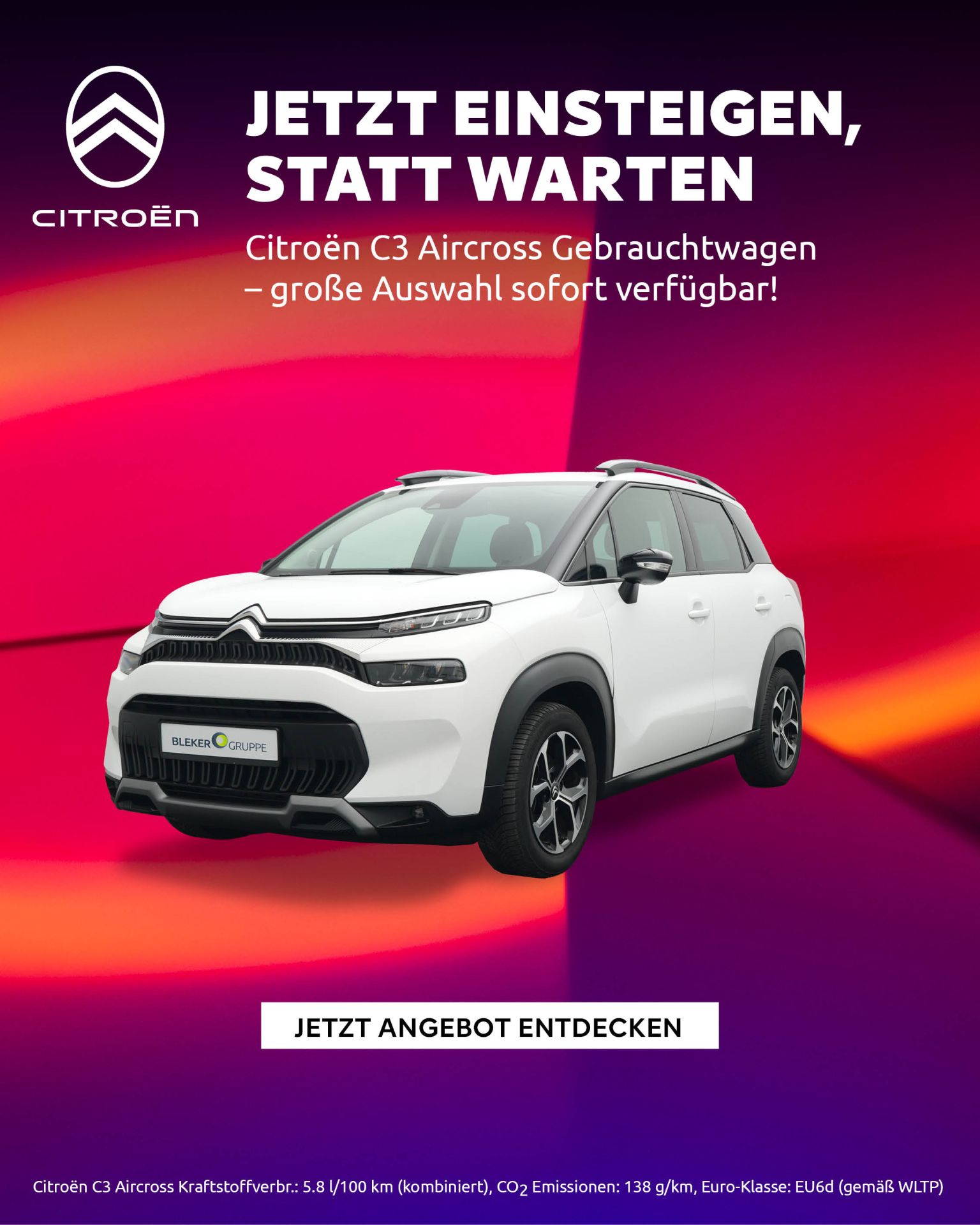 Citroen C3 Aircross Fahrzeugbestand