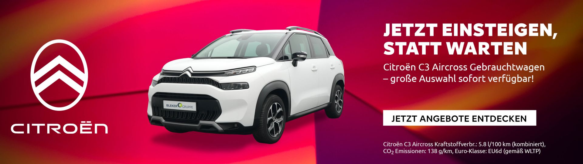 Citroen C3 Aircross Fahrzeugbestand